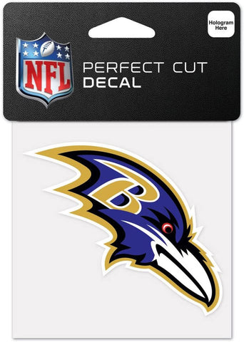 Baltimore Ravens Decal 4x4 Perfect Cut Color