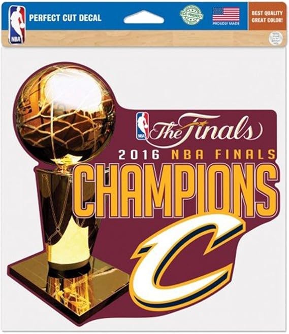 Cleveland Cavaliers Decal 4x4 Perfect Cut Color 2016 Champions Design