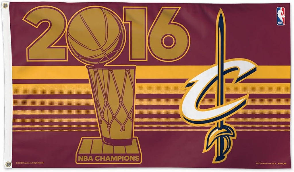 Cleveland Cavaliers Flag 3x5 Deluxe Style Celebration w/o Players 2016 Champions Design