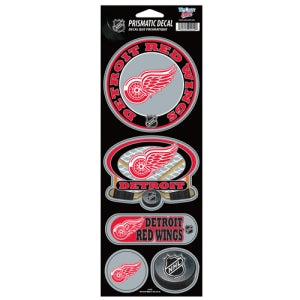 Detroit Red Wings Decal 4x11 Die Cut Prismatic Style Special Order