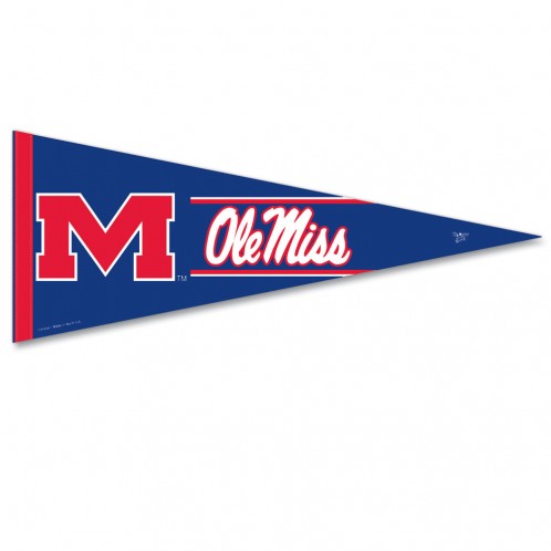 Ole Miss Rebels Pennant 12x30 Premium Style