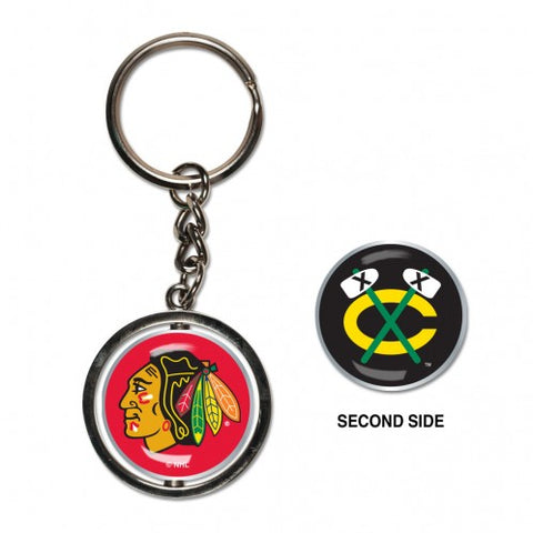 Chicago Blackhawks Key Ring Spinner Style Special Order