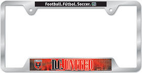 D. C. United License Plate Frame Metal