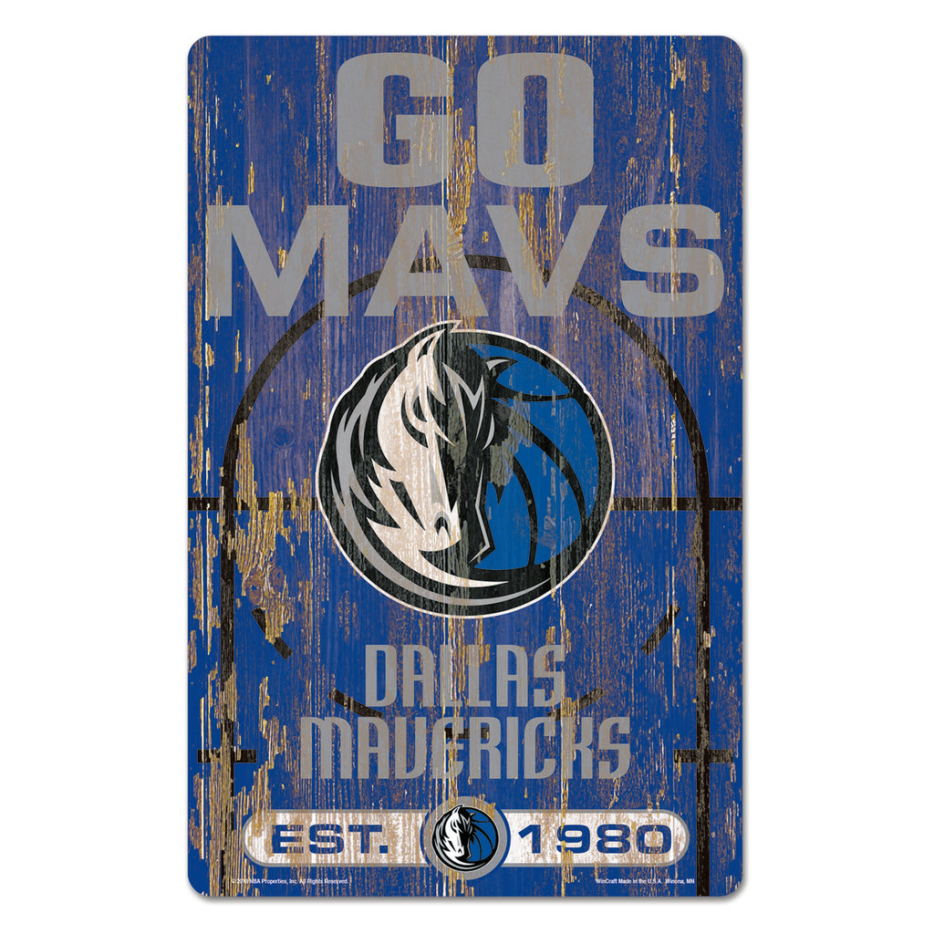 Dallas Mavericks Â Sign 11x17 Wood Slogan Design