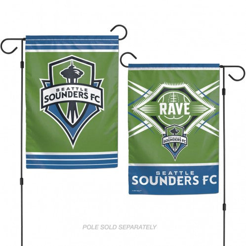 Seattle Sounders FC Flag 12x18 Garden Style 2 Sided