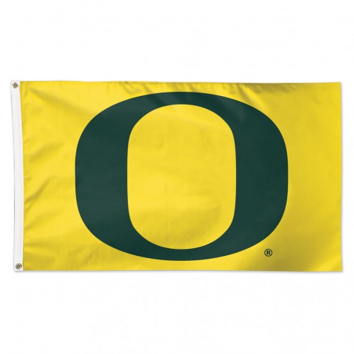 Oregon Ducks Flag 3x5 Deluxe Black Yellow Special Order