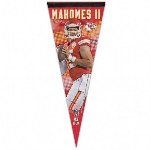 Kansas City Chiefs Pennant 12x30 Premium Style Patrick Mahomes II Design