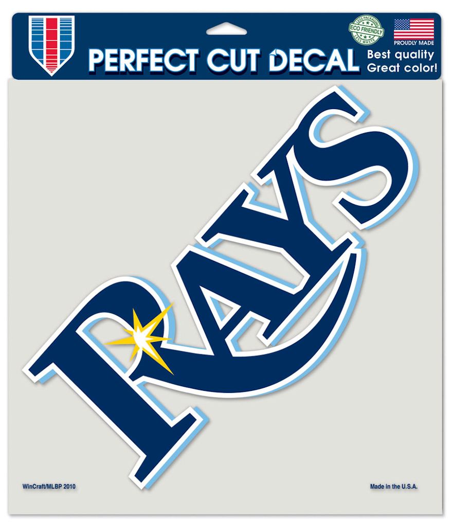 Tampa Bay Rays Decal 8x8 Perfect Cut Color Special Order