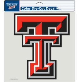 Texas Tech Red Raiders Decal 8x8 Die Cut Color Special Order
