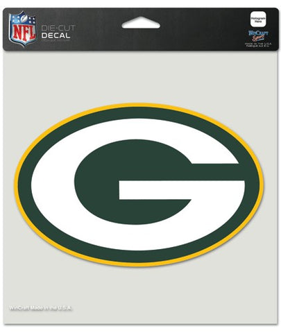 Green Bay Packers s Decal 8x8 Die Cut Color