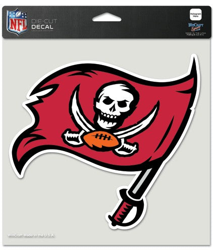 Tampa Bay Buccaneers Decal 8x8 Die Cut Color