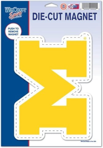 Michigan Wolverines Magnet 6.25x9 Die Cut Logo Design Special Order