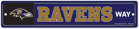 Baltimore Ravens Sign 3.75x19 Plastic Street Style Special Order