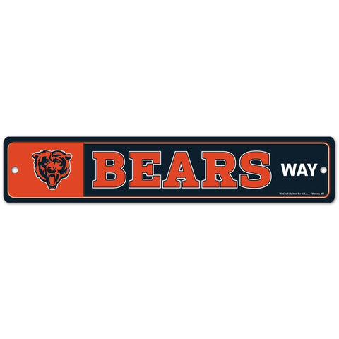Chicago Bears Sign 3.75x19 Plastic Street Style Special Order