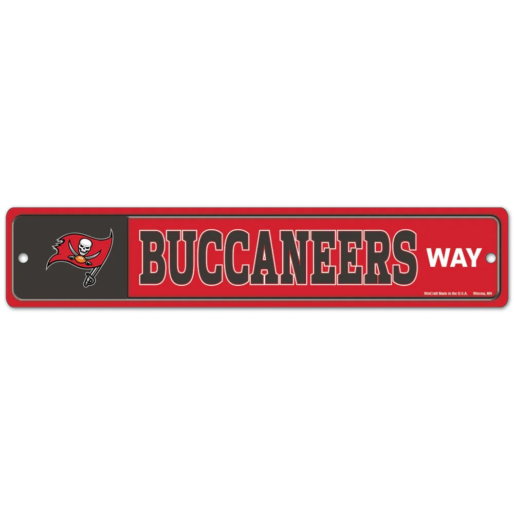 Tampa Bay Buccaneers Sign 3.75x19 Plastic Street Style Special Order