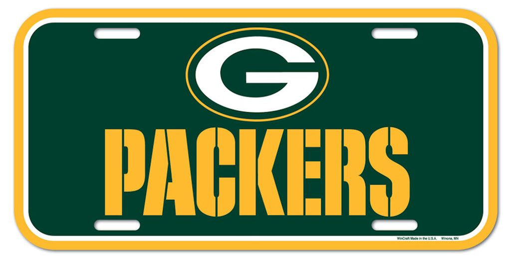 Green Bay Packers s License Plate Plastic