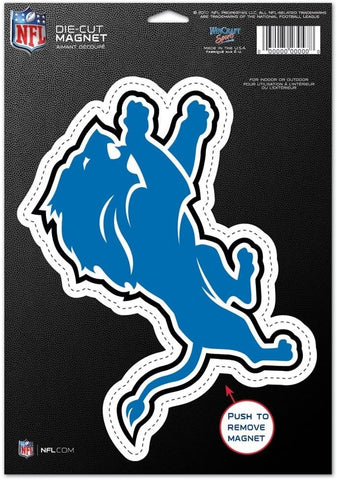 Detroit Lions Magnet 6.25x9 Die Cut Logo Design Special Order