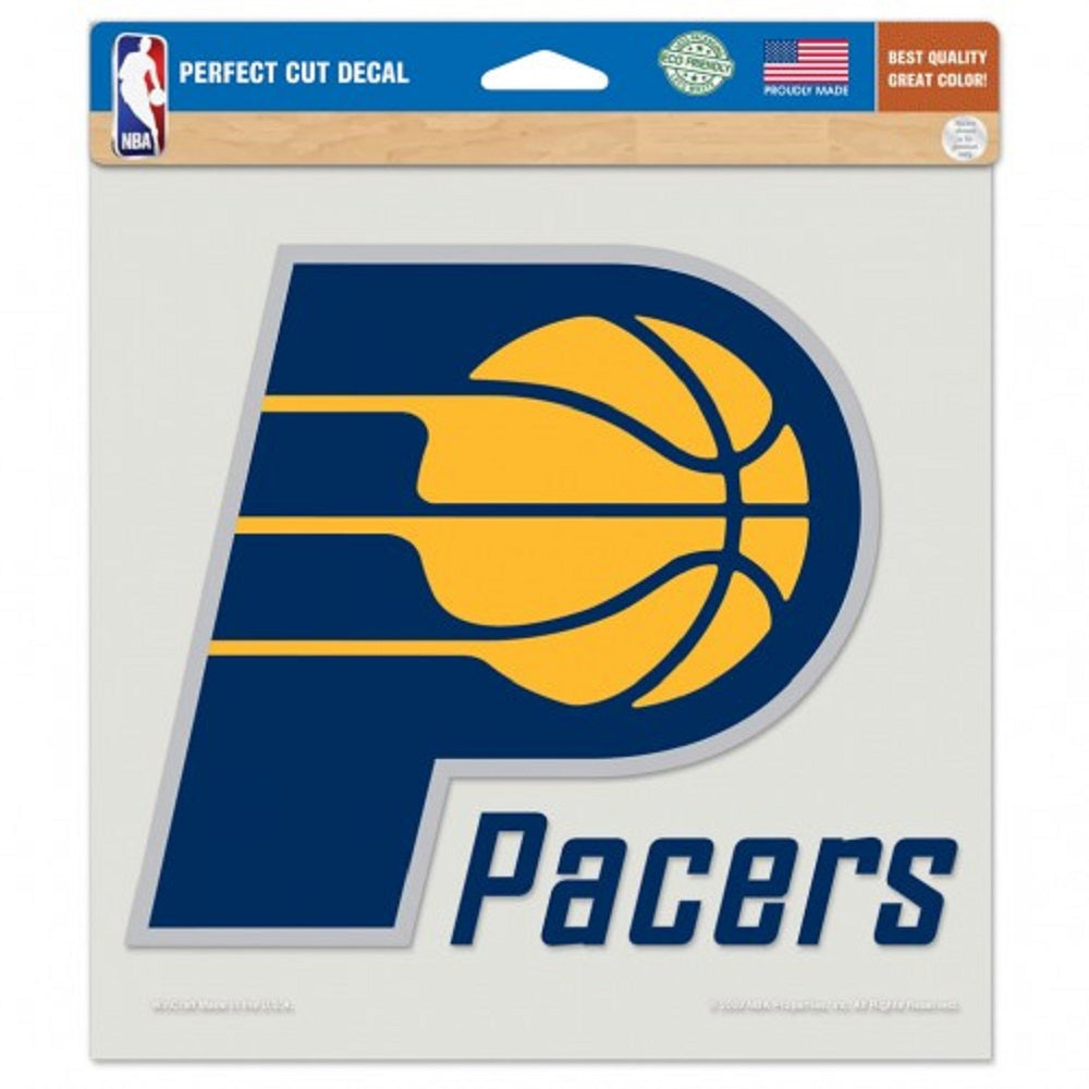 Indiana Pacers Decal 8x8 Perfect Cut Color