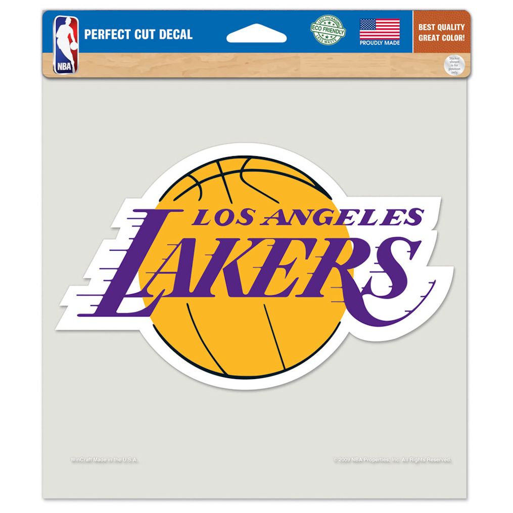 Los Angeles Lakers Decal 8x8 Perfect Cut Color