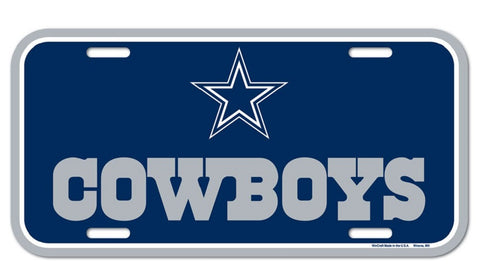 Dallas Cowboys License Plate Plastic