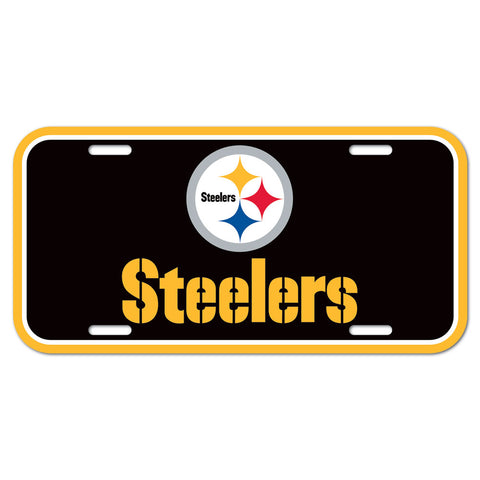 Pittsburgh Steelers License Plate Plastic