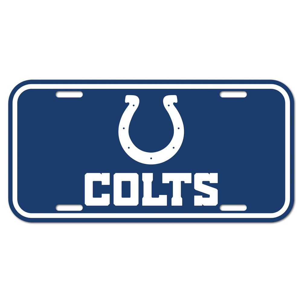 Indianapolis Colts License Plate Plastic