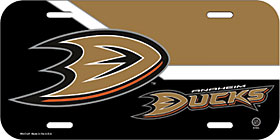 Anaheim Mighty Ducks License Plate Plastic
