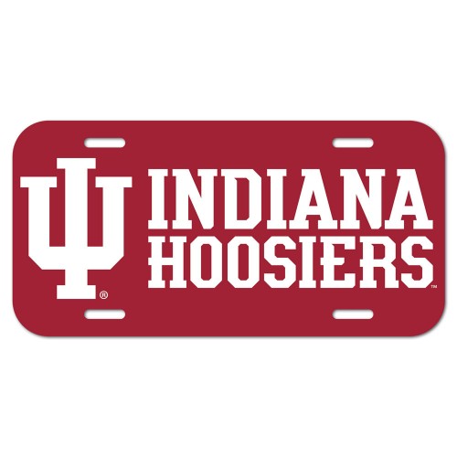 Indiana Hoosiers License Plate Plastic