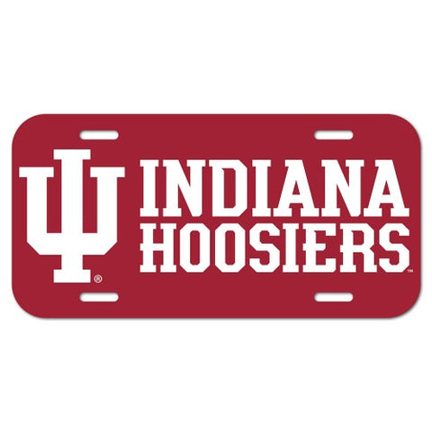 Indiana Hoosiers License Plate Plastic