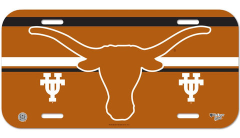 Texas Longhorns License Plate Plastic