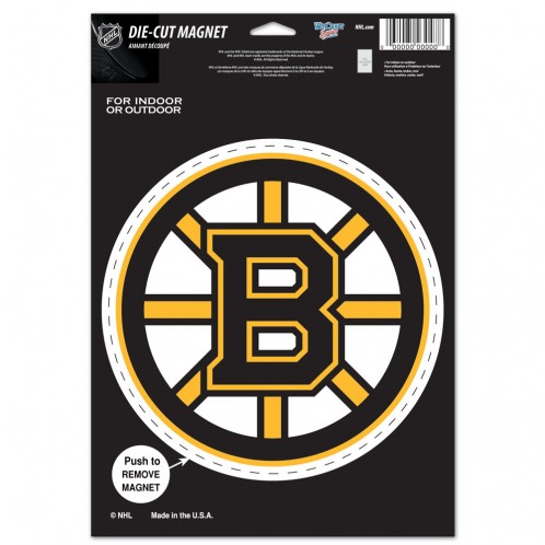 Boston Bruins Magnet 6.25x9 Die Cut Logo Design Special Order