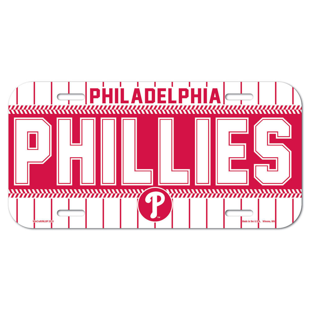 Philadelphia Phillies License Plate Plastic