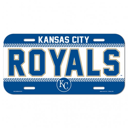 Kansas City Royals License Plate Plastic