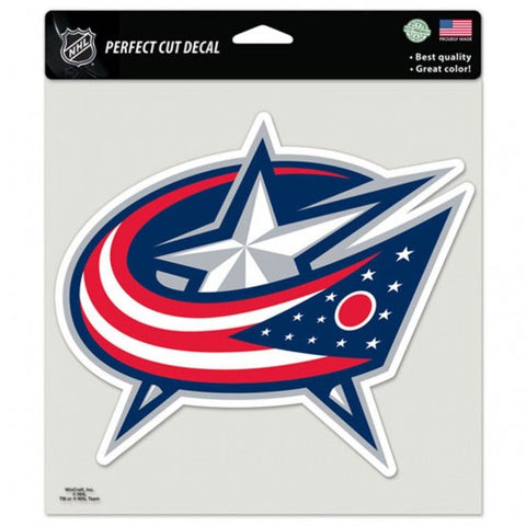 Columbus Blue Jackets Decal 8x8 Perfect Cut Color Special Order