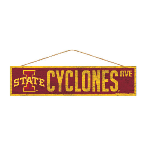 Iowa State Cyclones Sign 4x17 Wood Avenue Design Special Order