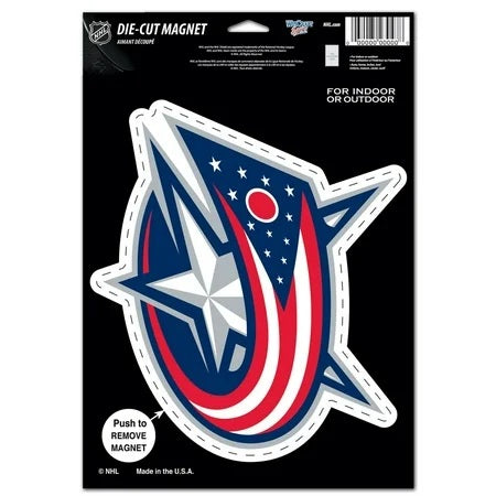 Columbus Blue Jackets Magnet 6.25x9 Die Cut Logo Design Special Order
