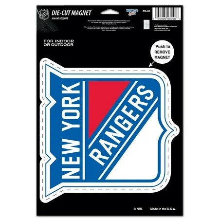 New York Rangers Magnet 6.25x9 Die Cut Special Order