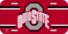 Ohio State Buckeyes License Plate Plastic
