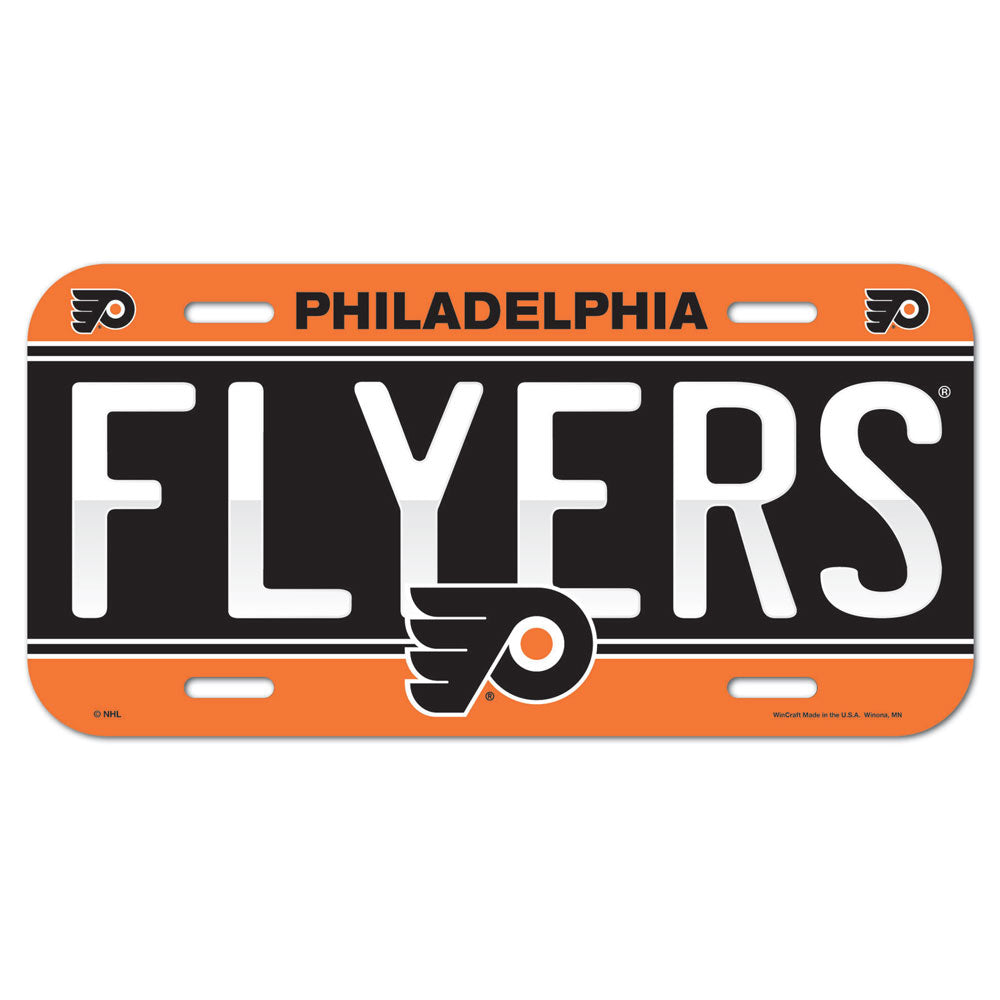 Philadelphia Flyers License Plate Plastic Special Order