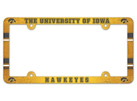 Iowa Hawkeyes License Plate Frame Full Color