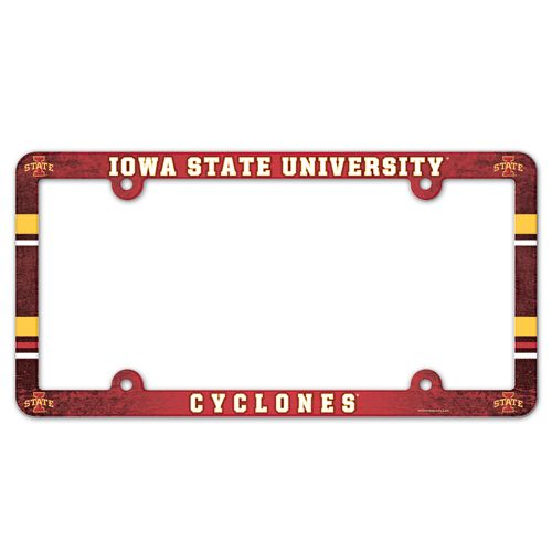 Iowa State Cyclones License Plate Frame Full Color