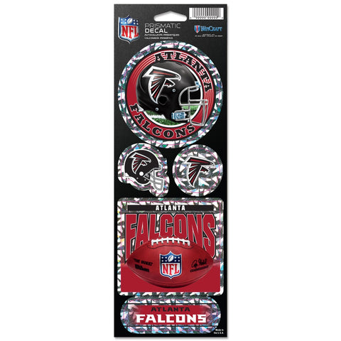 Atlanta Falcons Decal 4x11 Die Cut Prismatic Style Special Order