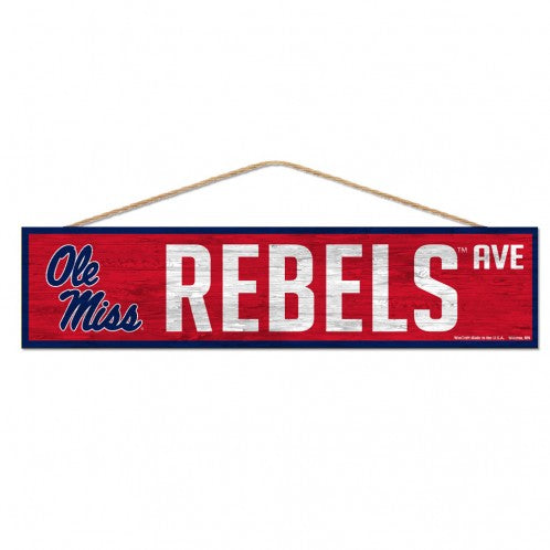 Ole Miss Rebels Sign 4x17 Wood Avenue Design