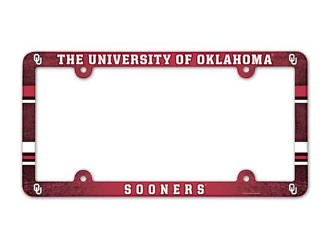 Oklahoma Sooners License Plate Frame Full Color