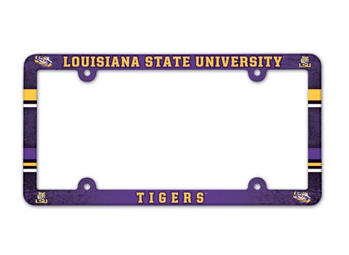 LSU Tigers License Plate Frame Full Color