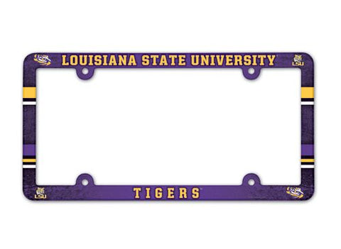 LSU Tigers License Plate Frame Full Color