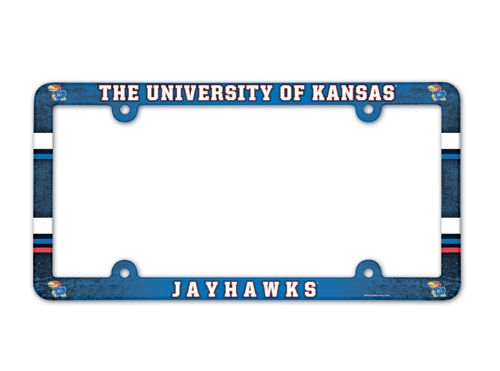 Kansas Jayhawks License Plate Frame Full Color