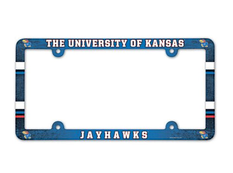 Kansas Jayhawks License Plate Frame Full Color