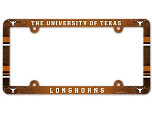 Texas Longhorns License Plate Frame Full Color