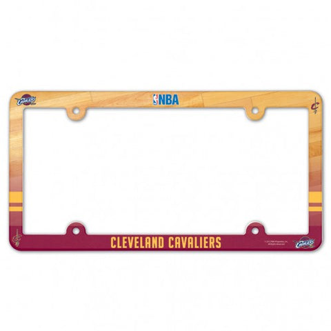 Cleveland Cavaliers Plastic License Plate Frame Plastic Full Color Style Special Order